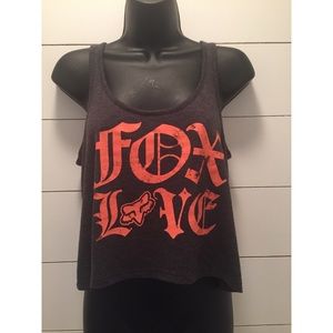 Fox Motocross Fox Love Tank Top Belly Shirt sz M